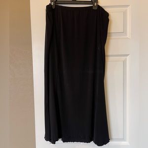 Long Black Flowy Full Length Skirt
